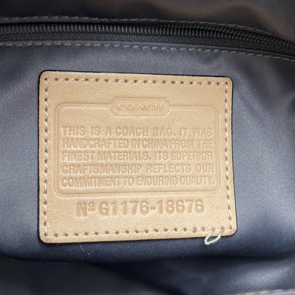 Black and silver coach purse - Picture 6 of 10